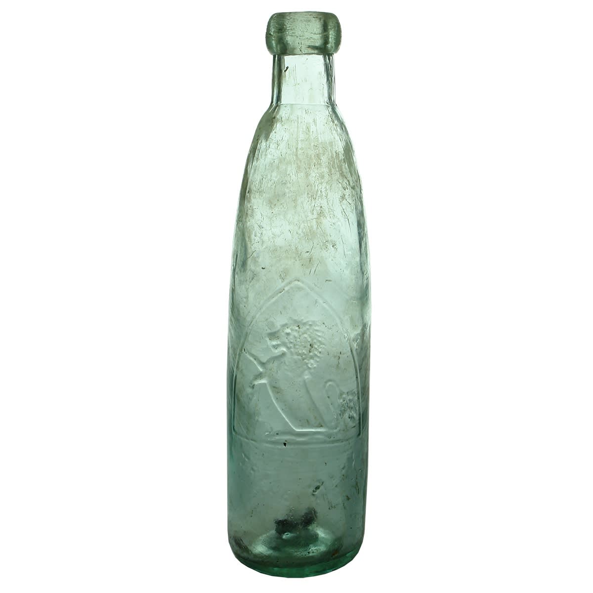 Stick Bottle. P. G. Dixon, Rosslyn Street, Melbourne. Aqua. 10 oz. (Victoria)
