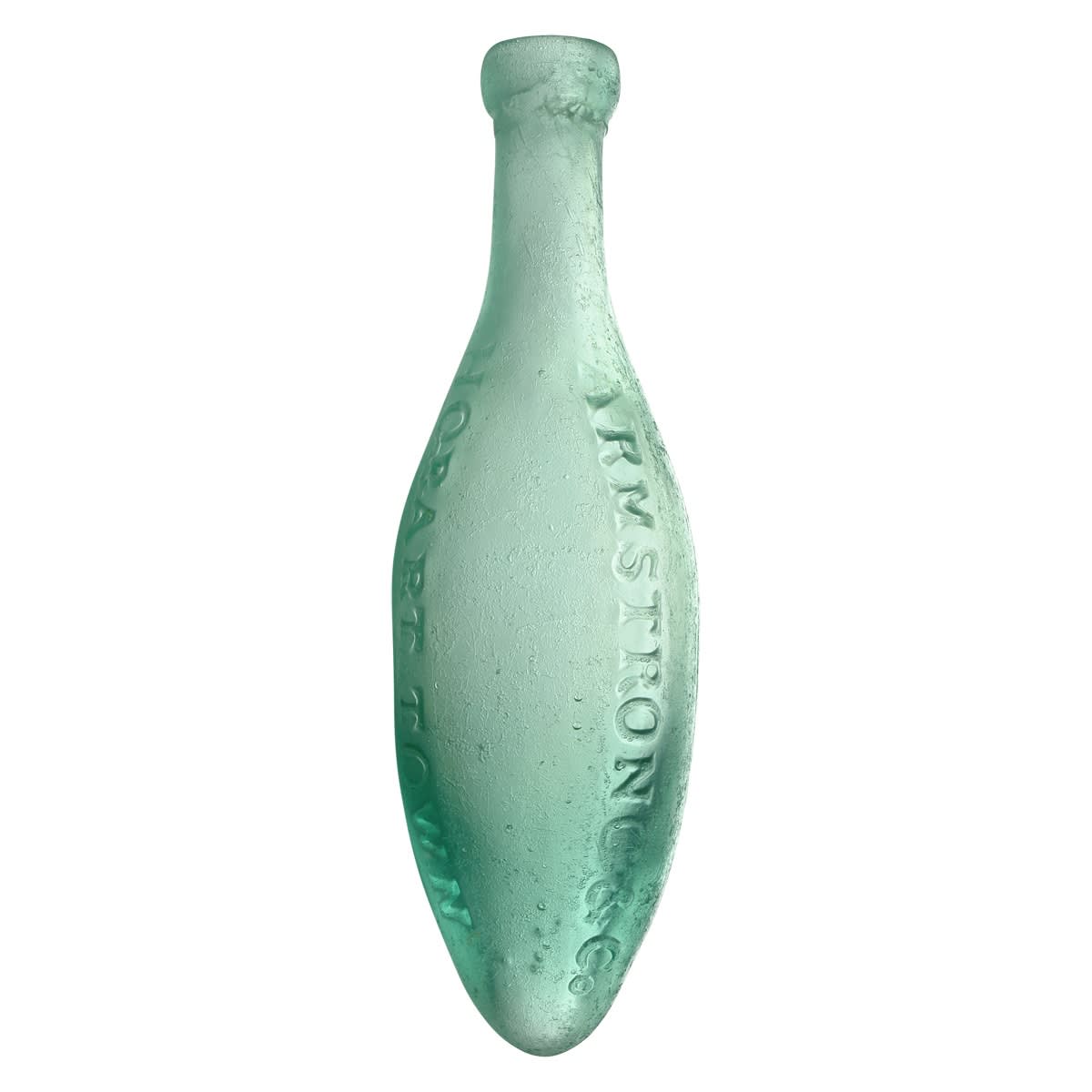 Torpedo. Armstrong & Co., Hobart Town. Aqua. 10 oz. (Tasmania)