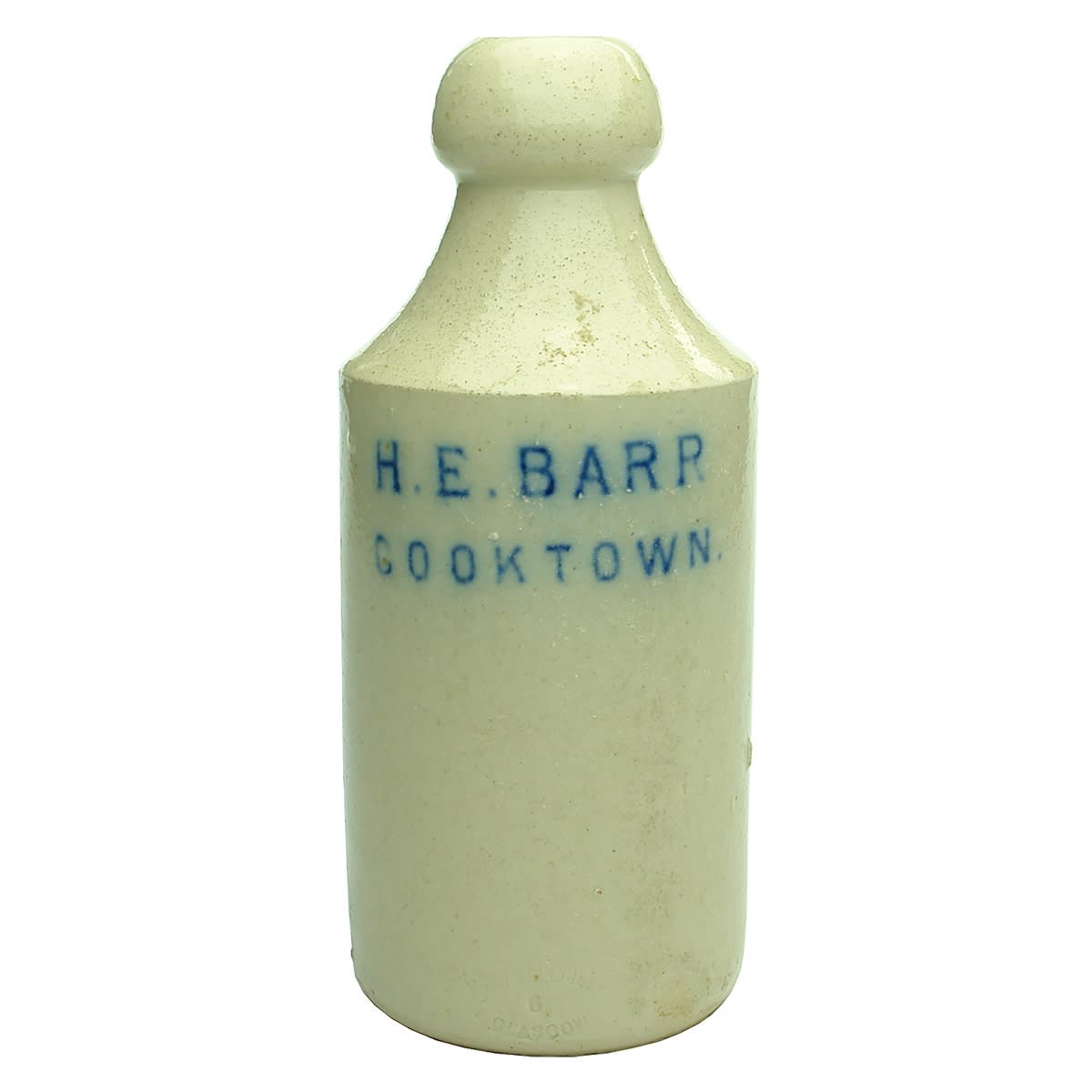 Ginger Beer. H. E. Barr, Cooktown. Blue Print. (Queensland)