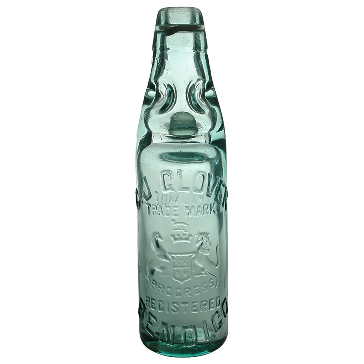 Codd. C. J. Glover, Bendigo. Lemonade. Dobson. Aqua. 10 oz. (Victoria)