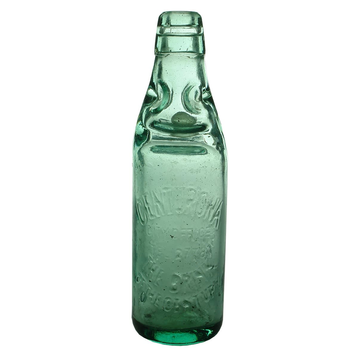 Codd. Centurona Cordial Co., The Drink of the Century, North Fitzroy. Dobson. Aqua. 10 oz. (Victoria)