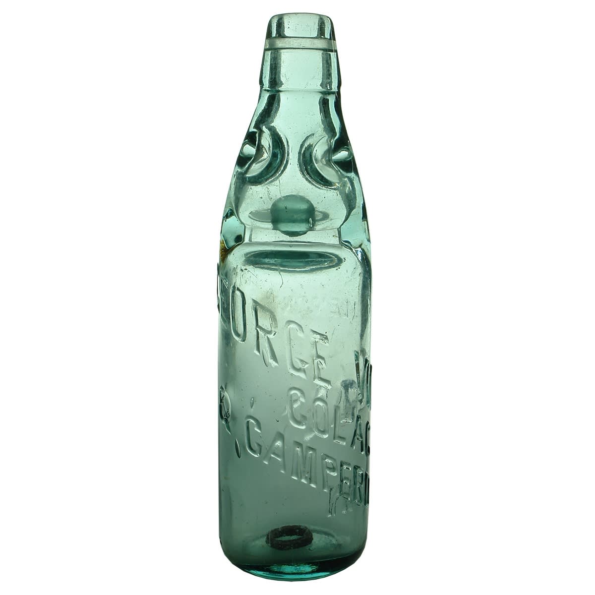 Codd. George Wilmot, Colac & Camperdown. Lemonade. Dobson. Blue Aqua. 10 oz. Fat type. (Victoria)