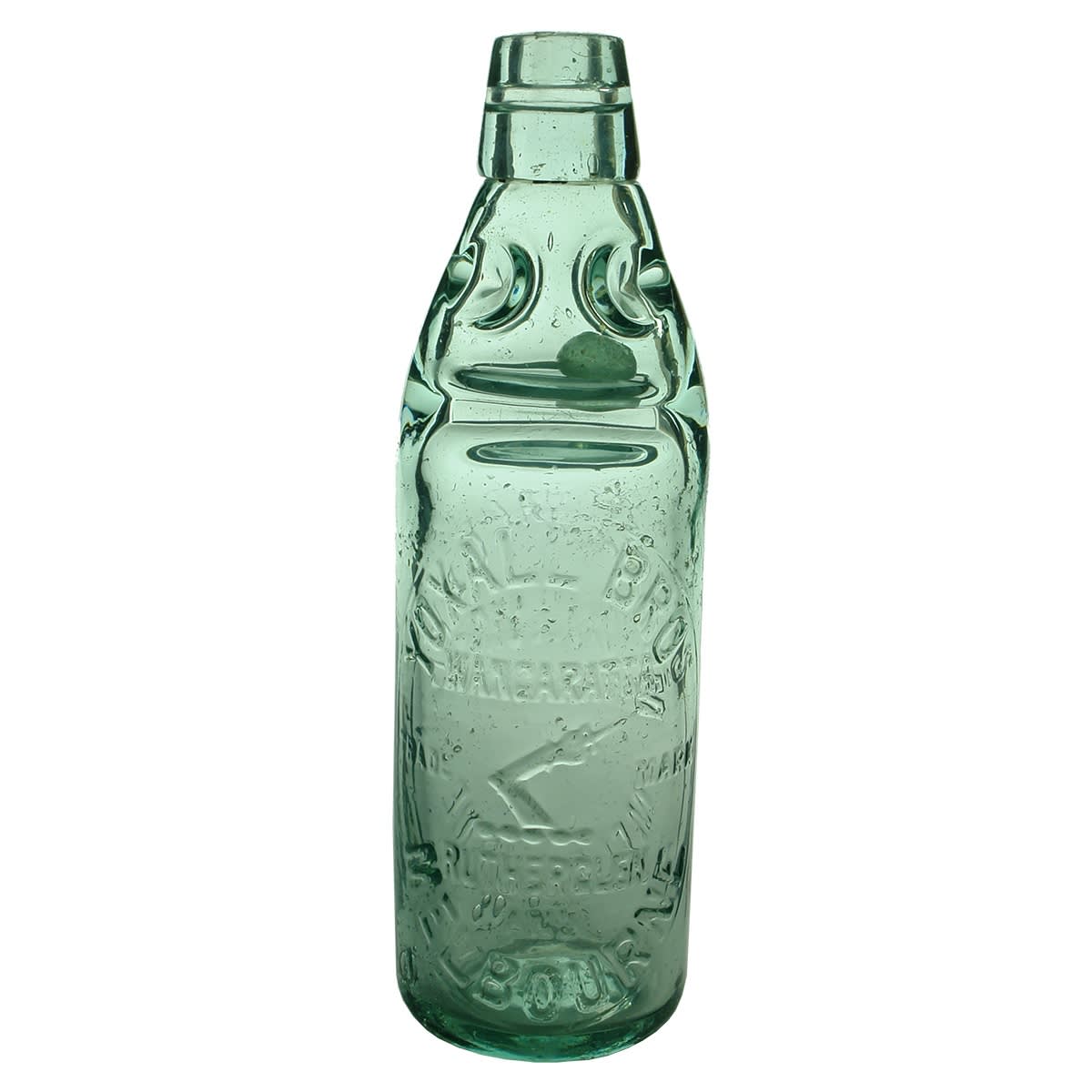 Codd. Yoxall Bros., Moonee Valley Co., Wangaratta, Rutherglen & Melbourne. Dobson. Aqua. 10 oz. (Victoria)