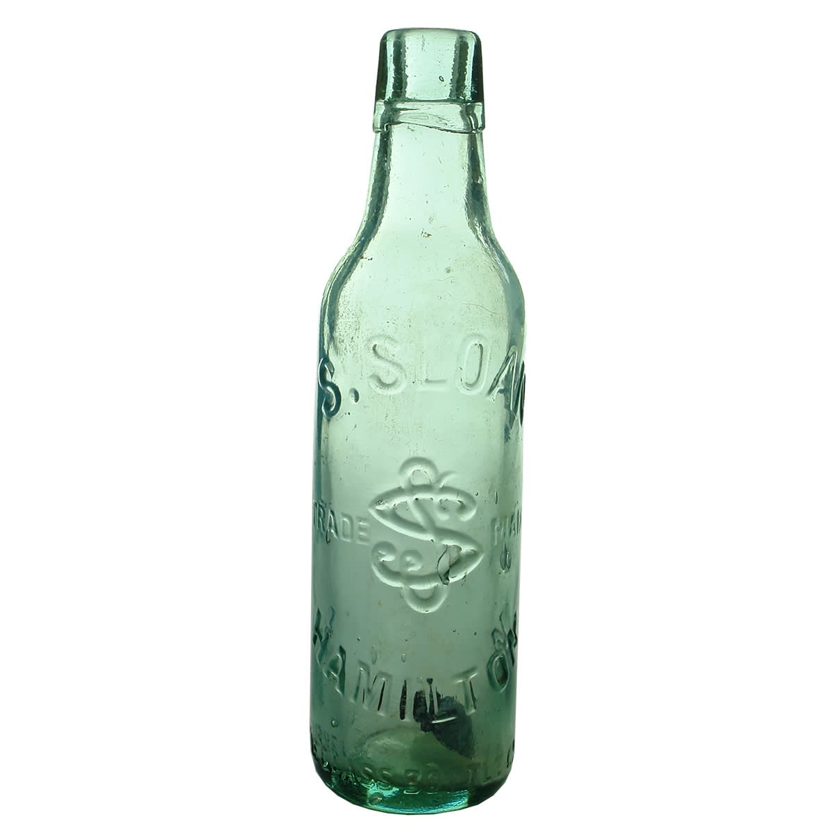 Lamont. S. Sloan, Hamilton. SS Monogram. Melbourne Glass Bottle Co. (Victoria)