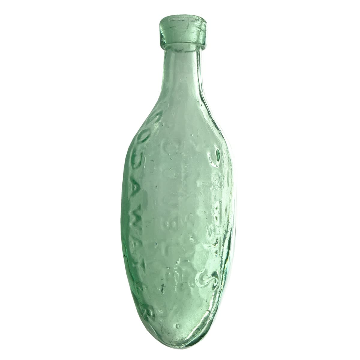 Torpedo. Pitts Double Soda Water, Wharf Road, City RoadLondon. Aqua. 10 oz. (United Kingdom)