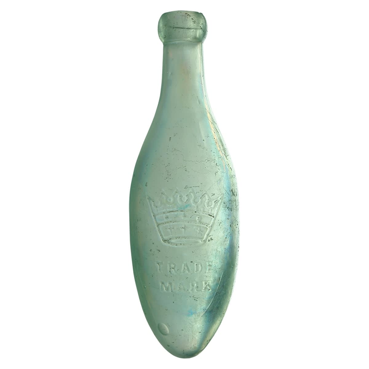 Torpedo. McDonald & Co Ld, Melbourne and Ballarat. Unusual variety. Aqua. 10 oz. (Victoria)