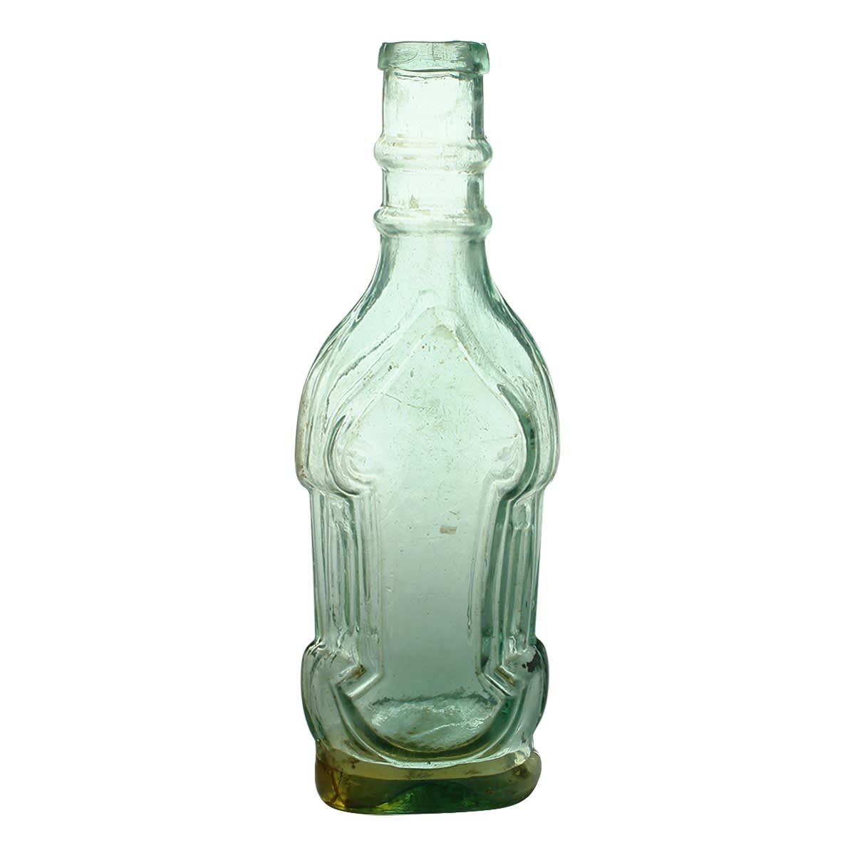 Goldfields. Ornate flat pickle or mustard, keyhole design. Registration Diamond. (United Kingdom) (Late Kingsley Durdin collection)