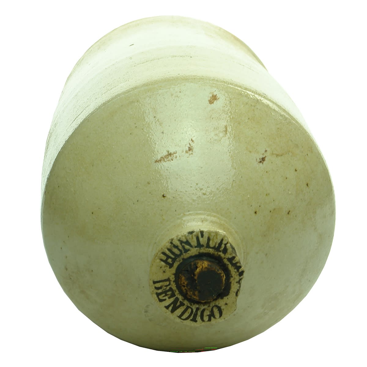 Demijohn. Hunter Bros, Bendigo. Lip Impressed. Large Bendigo Pottery Co Ltd stamp. (Victoria)