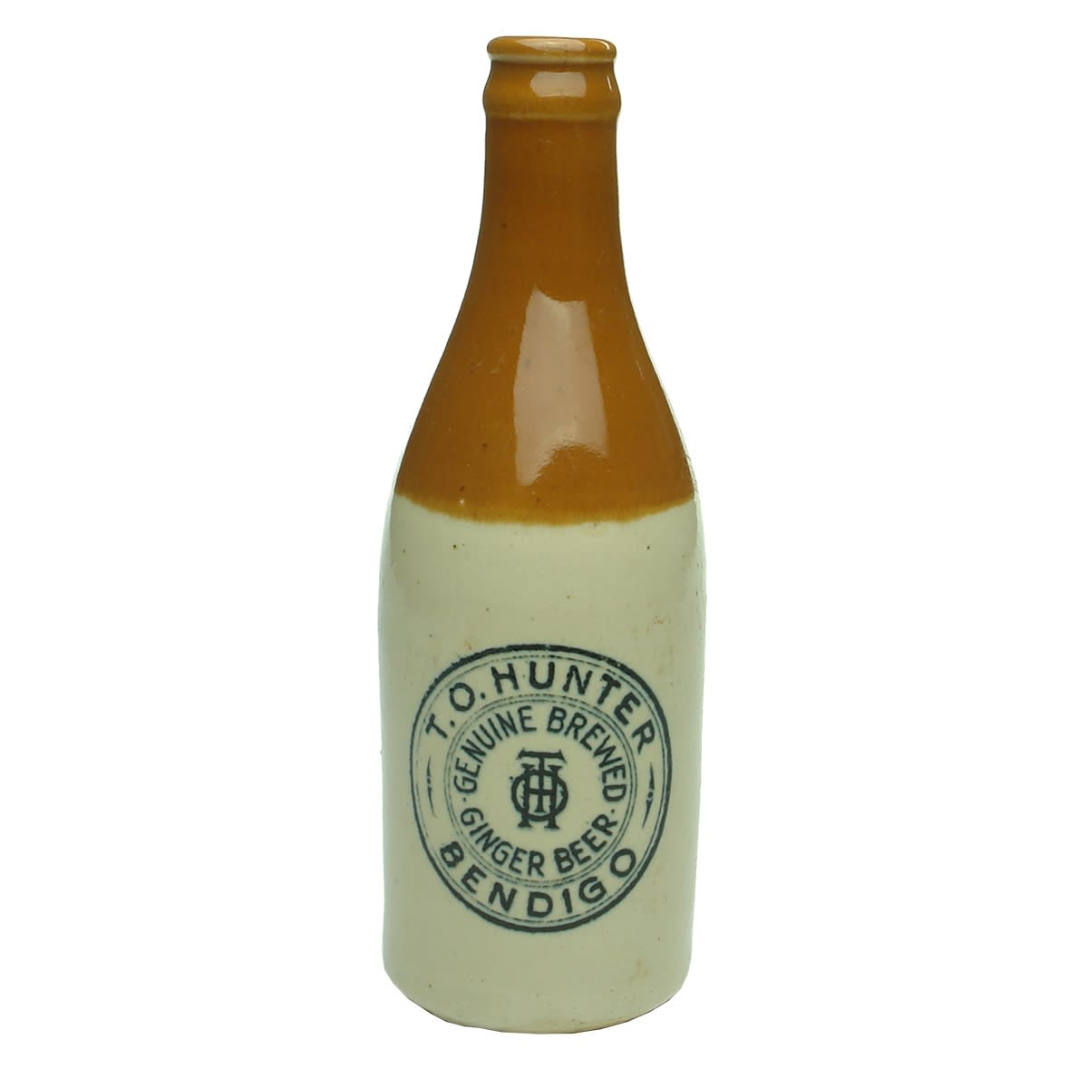 Ginger Beer. T. O. Hunter, Bendigo. Crown Seal. Red Top. 10 oz. (Victoria)