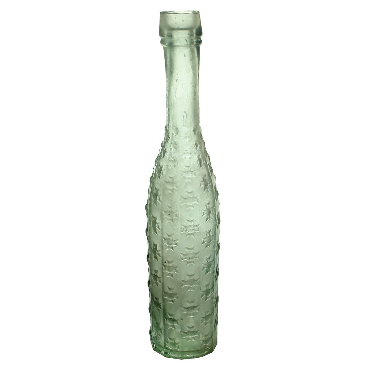 Salad Oil. 96 Maltese Crosses. Aqua. 5 oz. (United Kingdom)