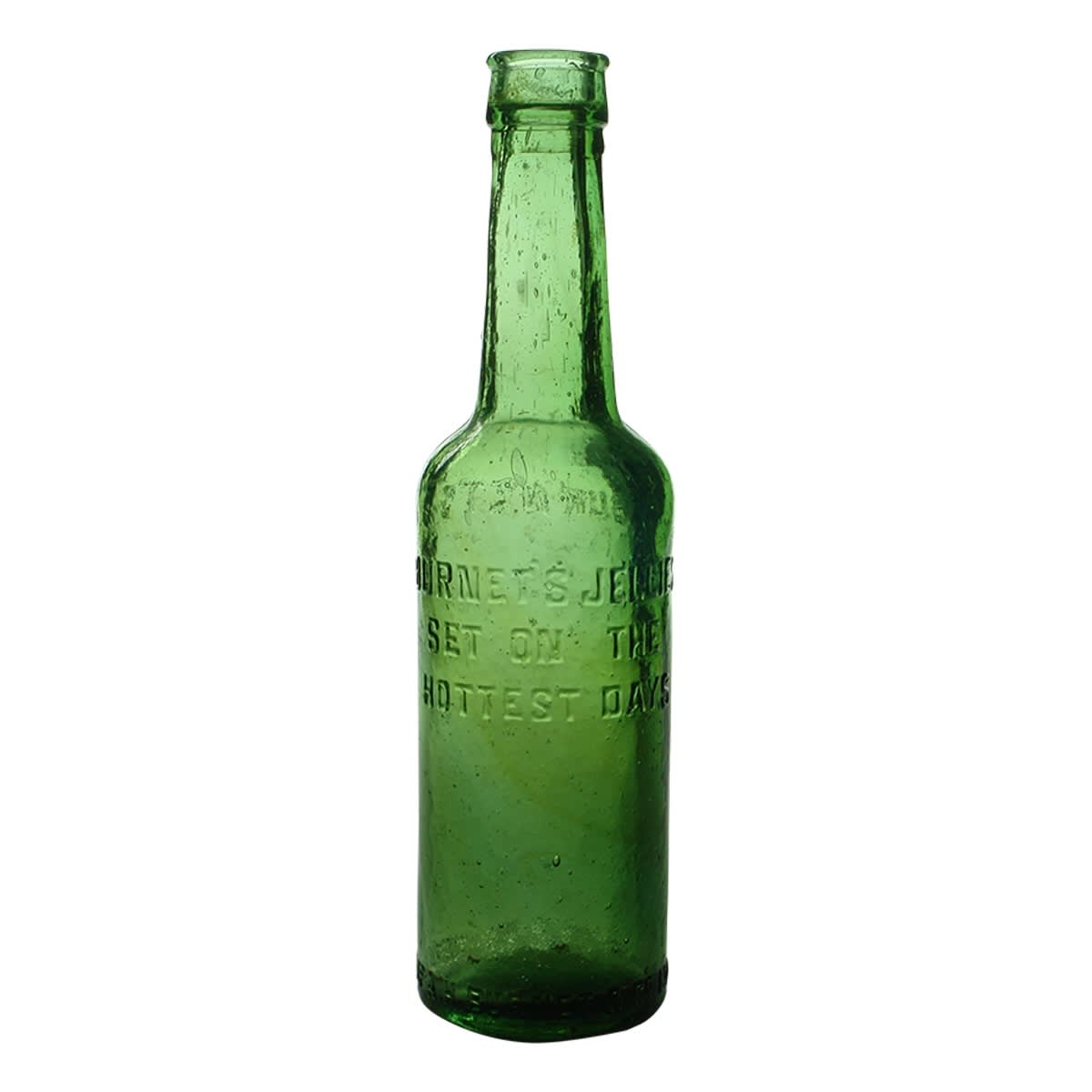 Sauce. Burnet's Jellies Set On The Hottest Days. Hot Sauce. Green. 10 oz. (New South Wales)