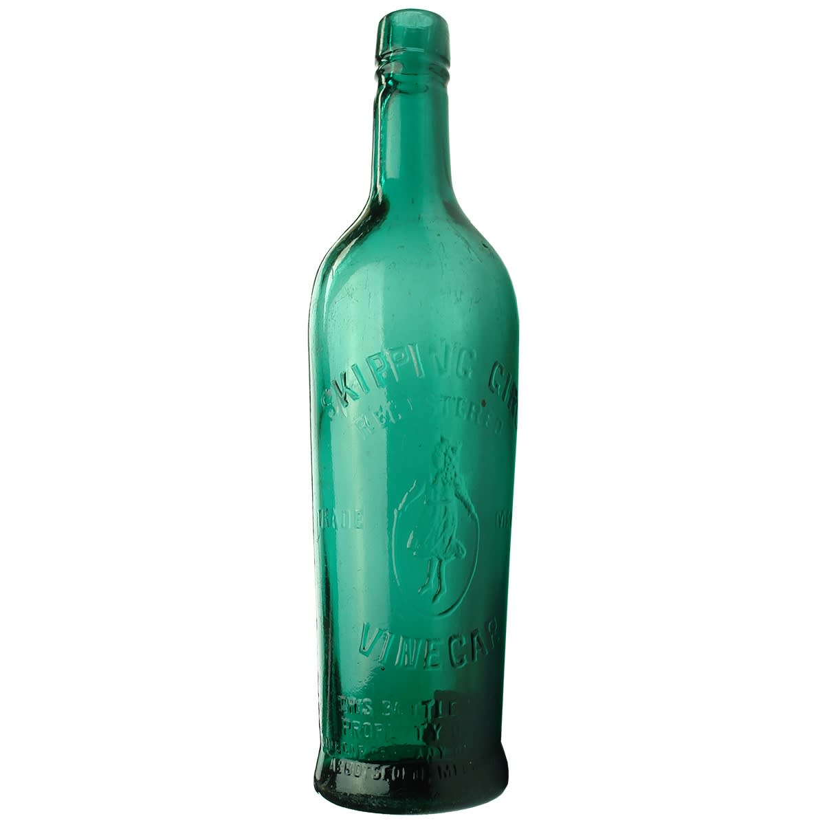 Vinegar. Skipping Girl, Abbotsford. Vinegar Company of Australia. Emerald Green. 26 oz. (Victoria)