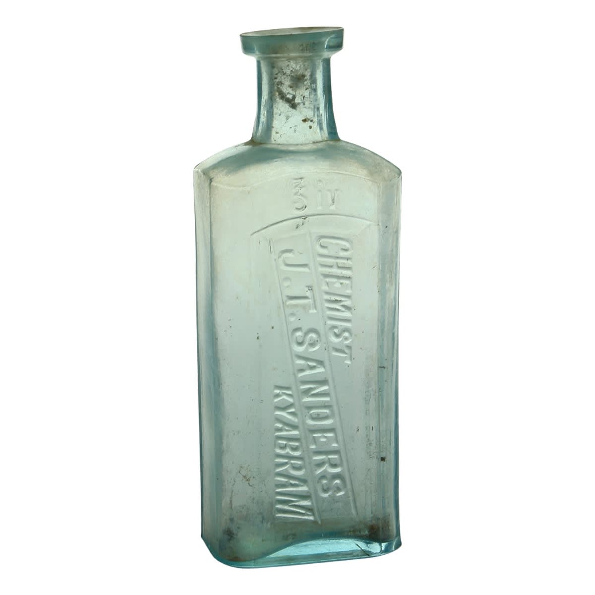 Chemist. J. T. Sanders, Kyabram. 4 oz. 137 mm. (Victoria)