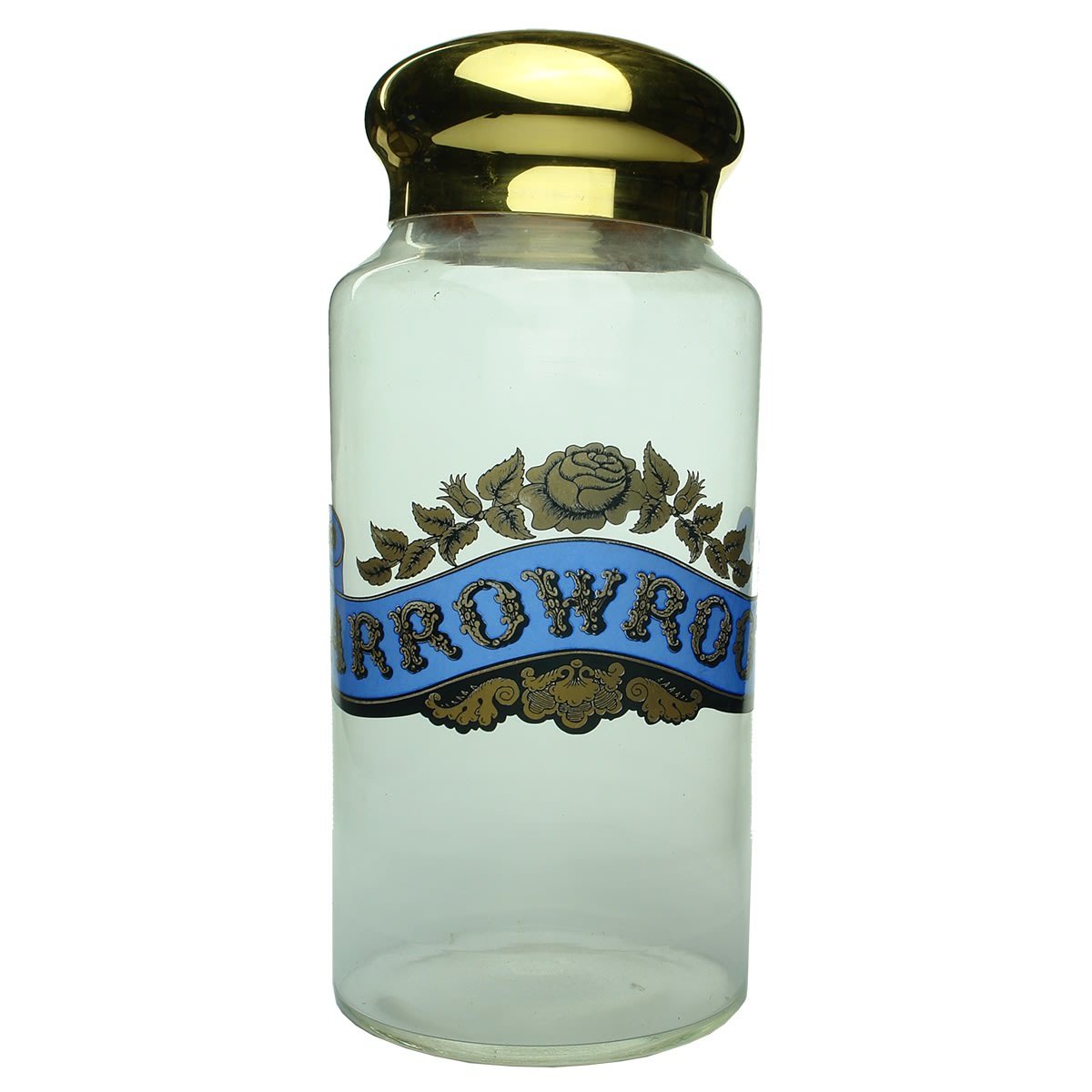 Pharmacy. Arrowroot Species Jar. 299 mm.