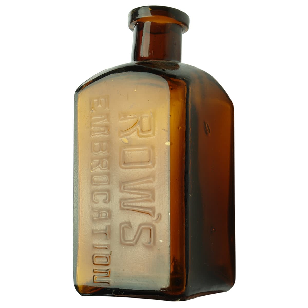 Cure. Row's Embrocation. Amber. 10 oz. (New South Wales)