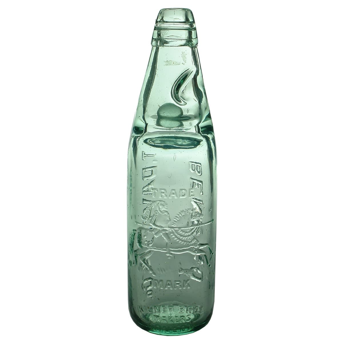 Codd. T. Davies & Co., Bendigo. One Way Pour. Aqua. 10 oz. (Victoria)