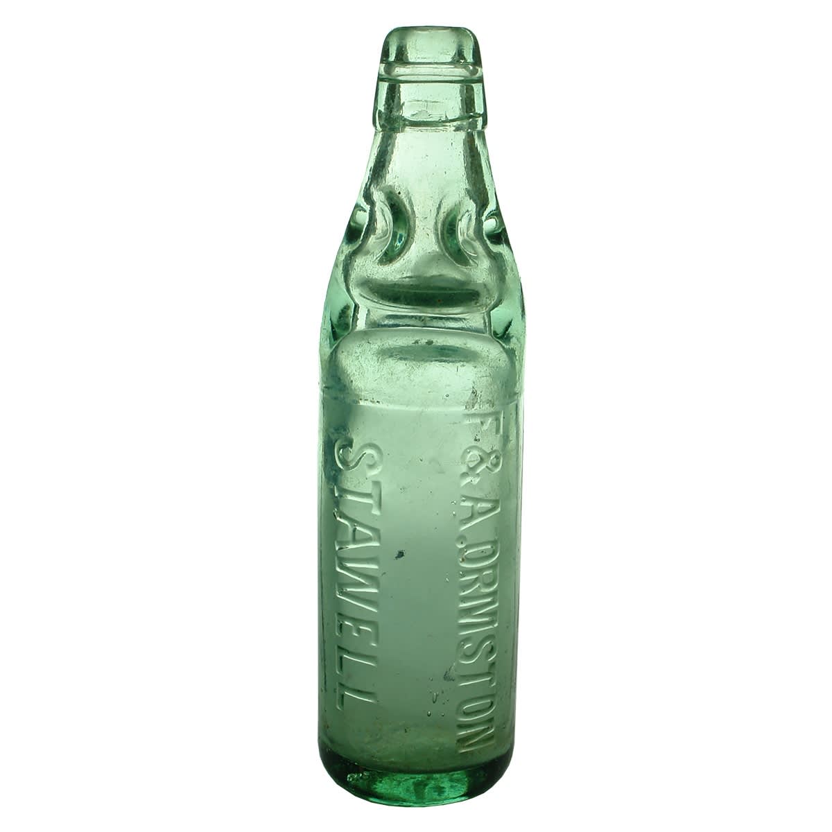 Codd. F. & A. Ormston, Stawell. Dobson. Aqua. 10 oz. (Victoria)