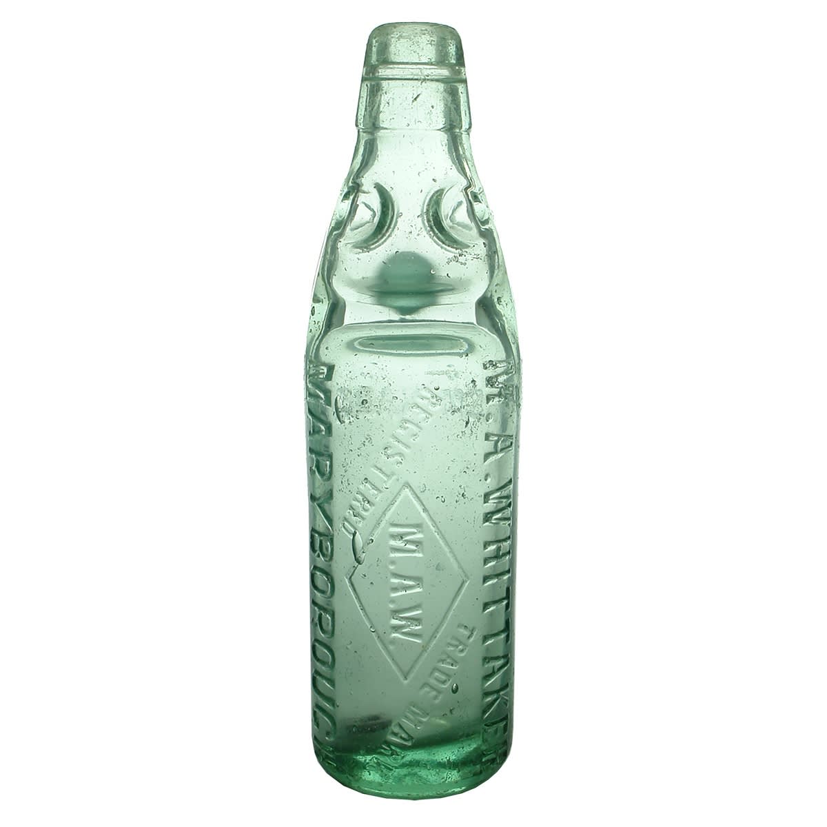 Codd. M. A. Whittaker, Maryborough. MAW in Diamond. Lemonade. Dobson. 10 oz. (Victoria)