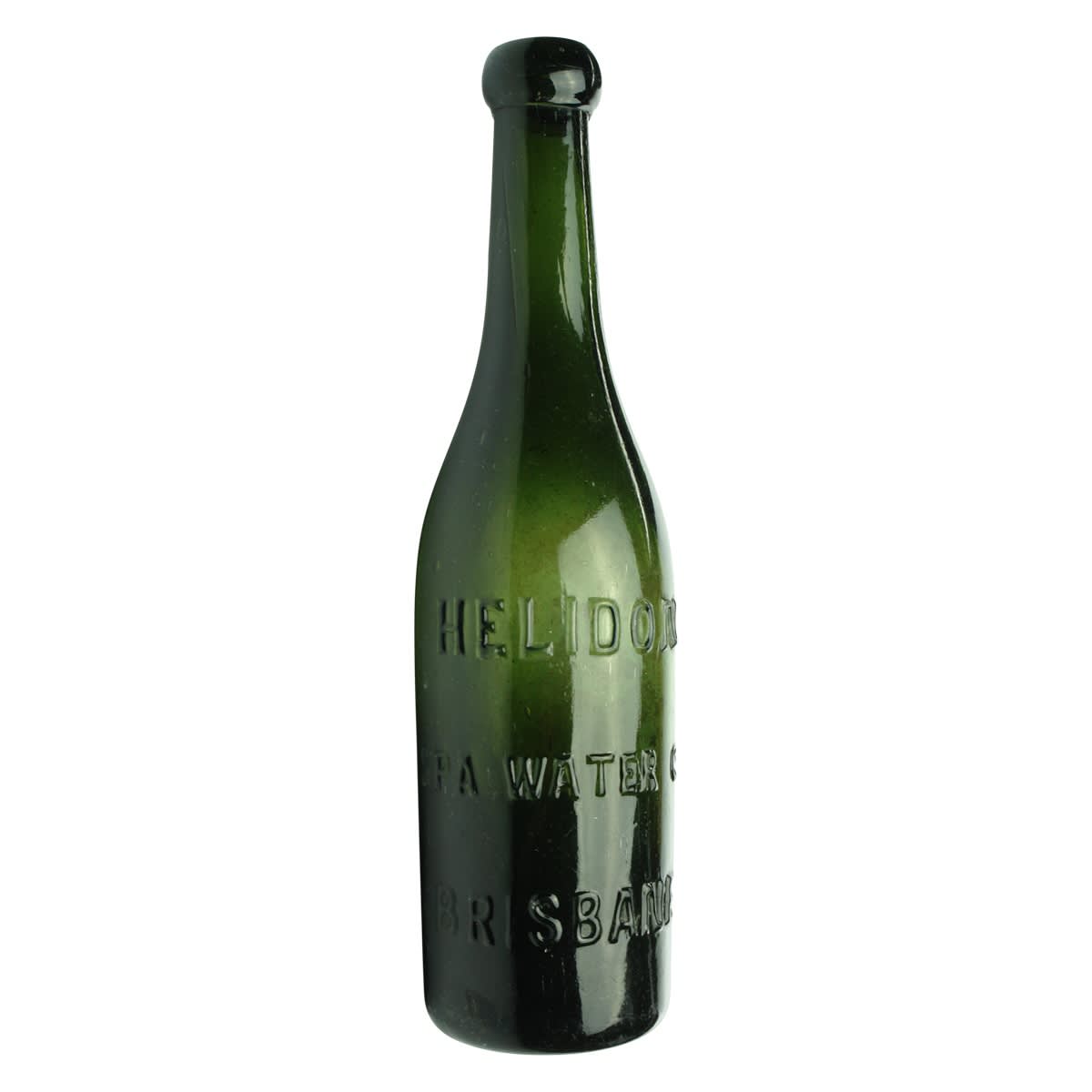 Corker. Helidon Spa Water Co, Brisbane. Green. 13 oz. (Queensland)