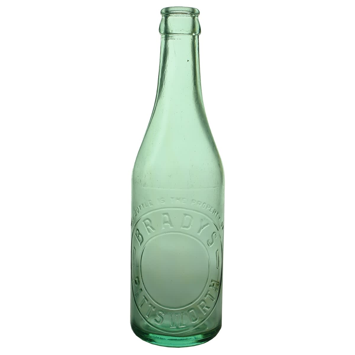Crown Seal. Bradys, Pittsworth. Aqua. 10 oz. (Queensland)