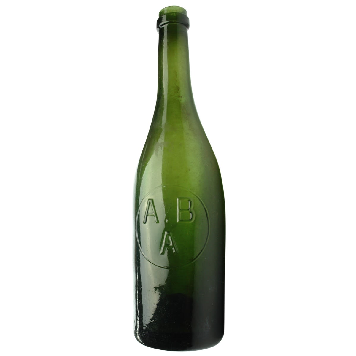 Beer. A. B. A in a circle. Ring Seal. Green. 26 oz. (Abbotsford Brewery, Victoria)