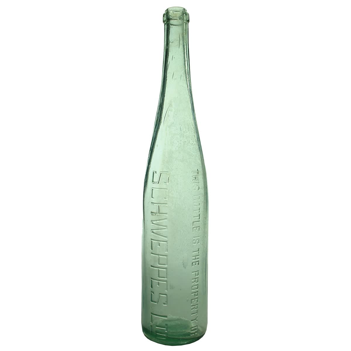 Cordial. Schweppes Ltd. Very tall hock shape. Z base mark.