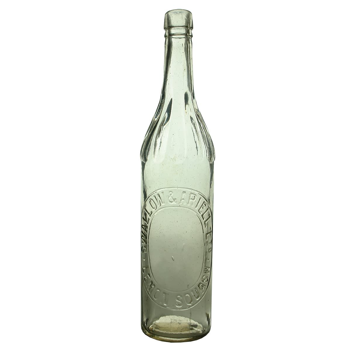 Cordial. Swallow & Ariell. Lemon Squash. Clear. 26 oz. (Port Melbourne, Victoria)