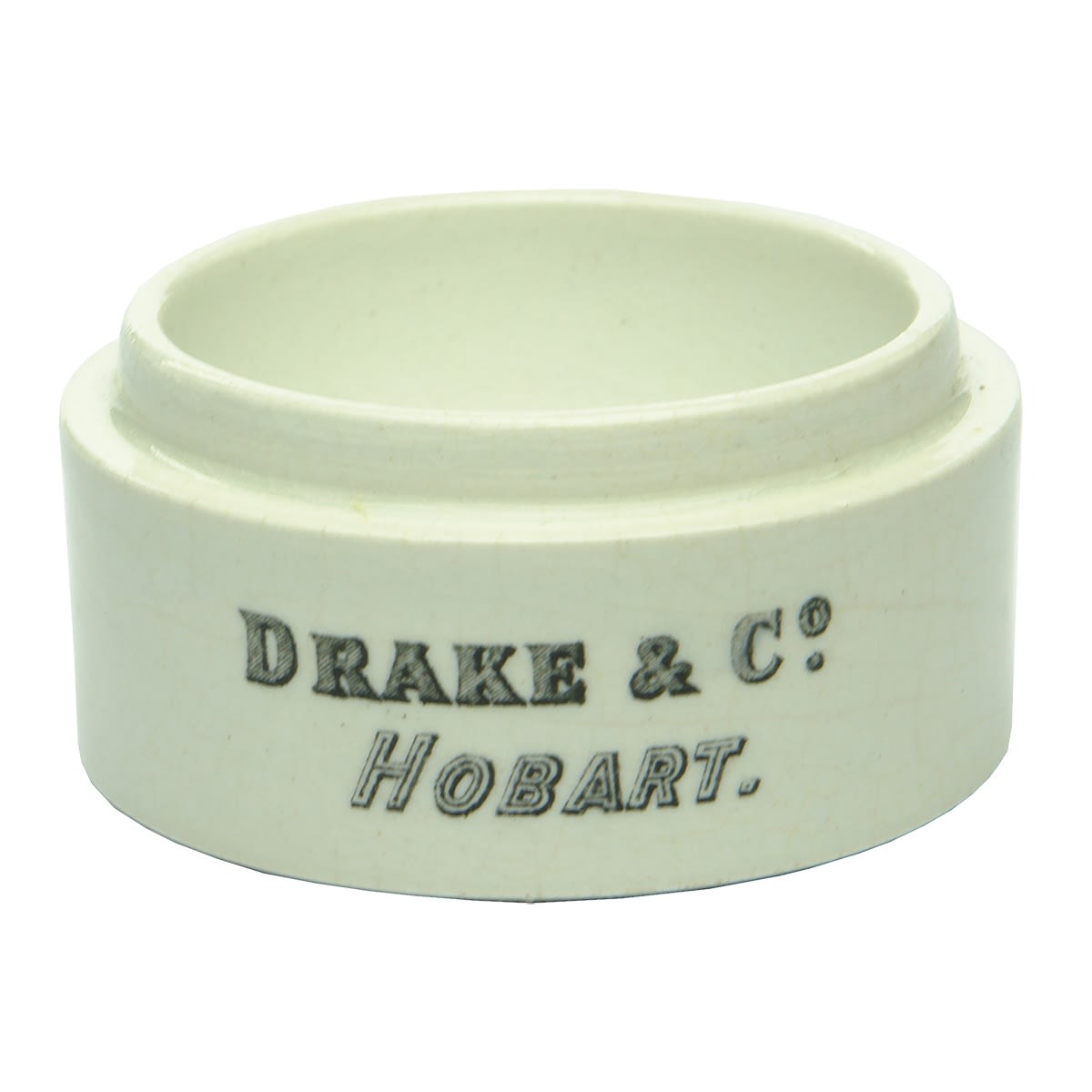 Pot base. Drake & Co., Hobart. (Tasmania)