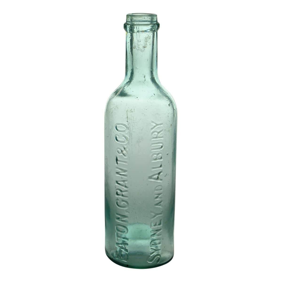 Wine. Eaton, Grant & Co., Sydney & Albury. Small aqua ring seal. 5 oz. (New South Wales)