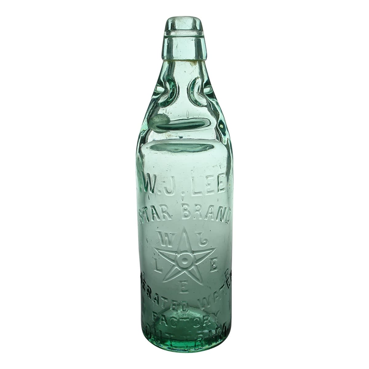 Codd. W. J. Lee, Star Brand Aerated Water Factory, Outtrim. Dobson. 26 oz. (Gippsland, Victoria)