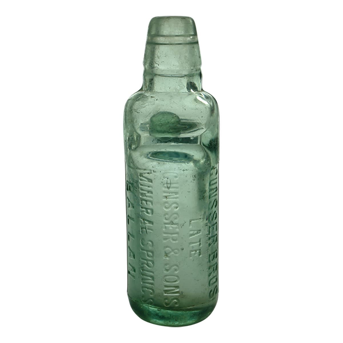 Codd. Gunsser Bros late Gunsser & Sons, Mineral Springs, Ballan. All Way Pour. 6 oz. (Victoria)