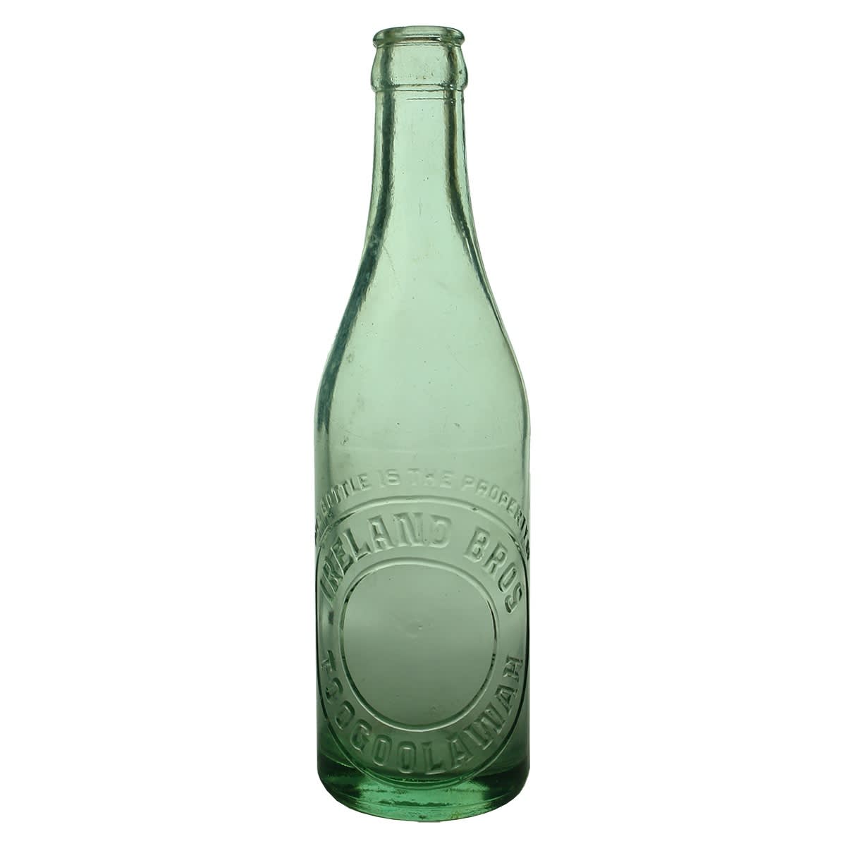 Crown Seal. Ireland Bros, Toogoolawah. Aqua. 10 oz. (Queensland)