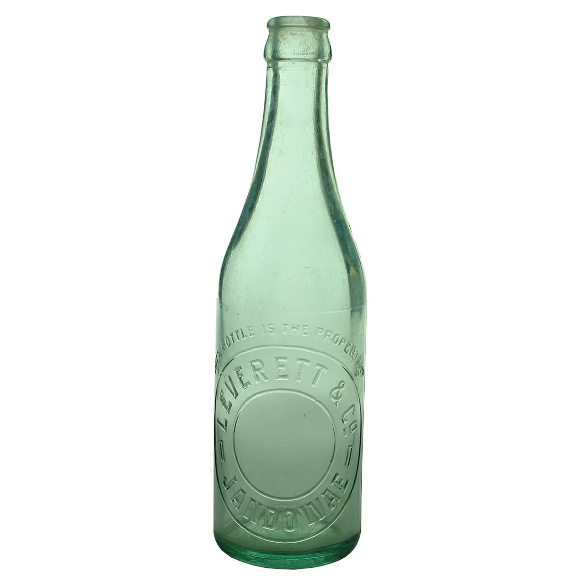 Crown Seal. Leverett & Co., Jandowae. Aqua. 10 oz. (Queensland)