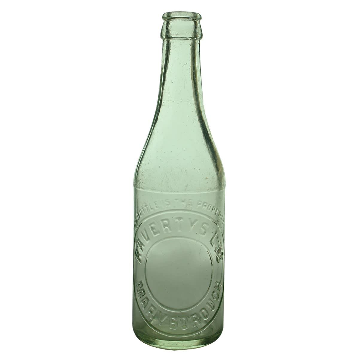 Crown Seal. Ravertys Ltd, Maryborough. Aqua. 10 oz. (Queensland)