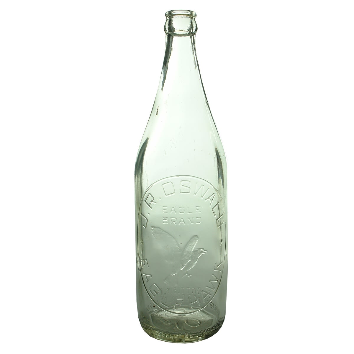Crown Seal. J. R. Oswald, Eaglehawk. Eagle Brand. Clear. 26 oz. (Victoria)