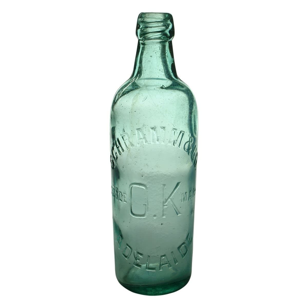 Internal Thread. Schramm & Co., Adelaide. Aqua. 26 oz. (South Australia)