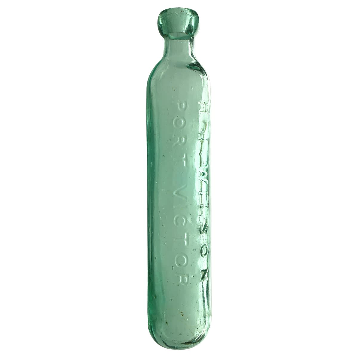 Maugham.  H. J. Wilson, Port Victor.  Aqua.  10 oz. (Victor Harbor, South Australia)