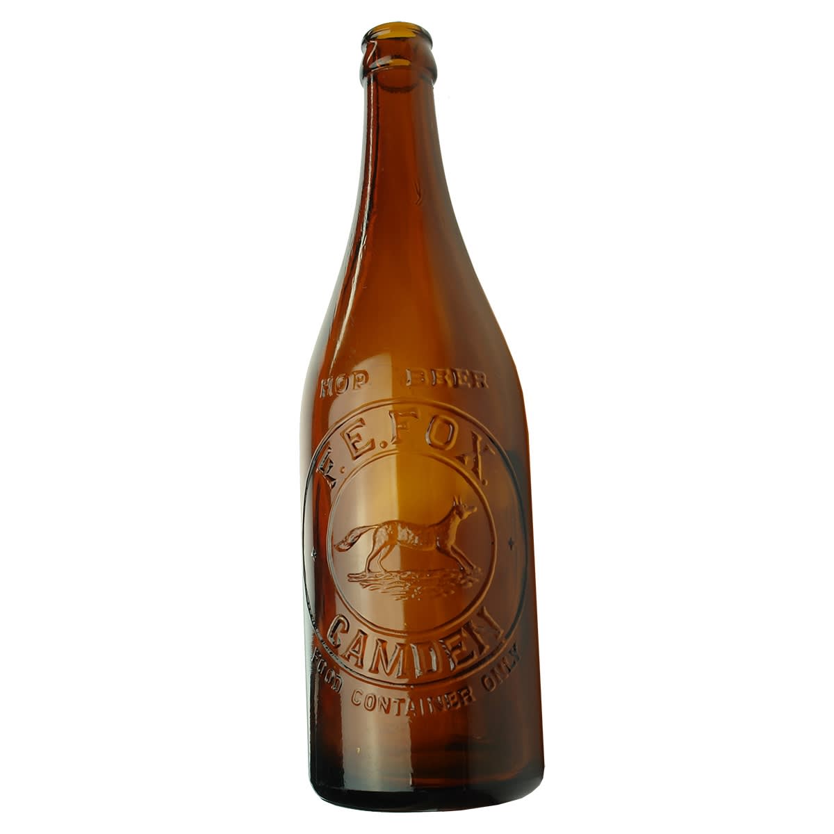 Crown Seal Hop Beer. F. E. Fox Camden. Amber. 24 oz. (New South Wales)
