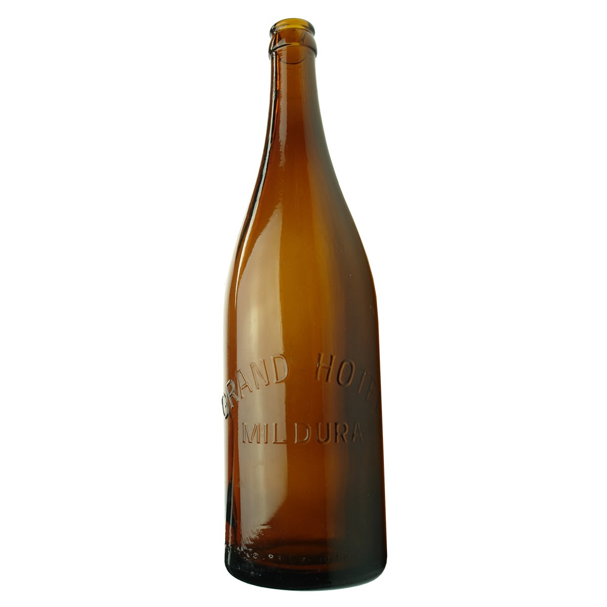 Crown Seal Beer. Grand Hotel, Mildura. Amber. 26 oz. (Victoria)