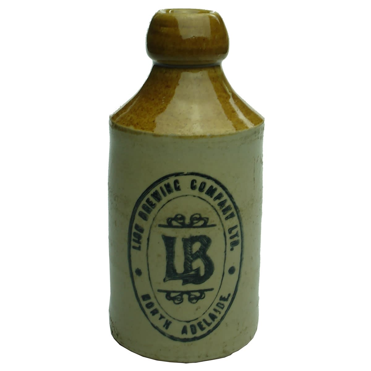 Ginger Beer. Lion Brewing Company Ltd. North Adelaide. Tan Top. Pinnacle. (South Australia)