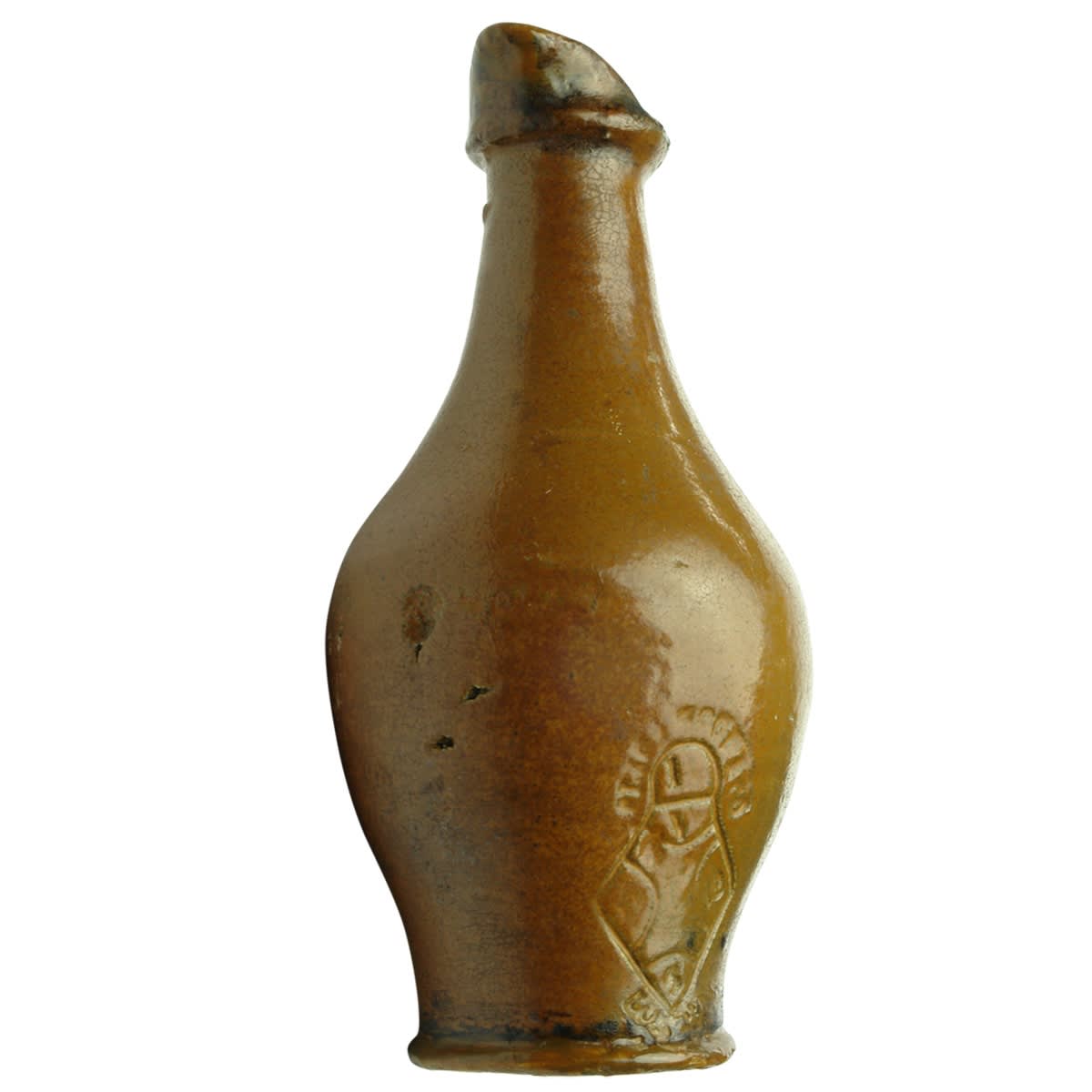 Ink. Blackwood & Co, British Registration Diamond. Pear Shape. Salt Glaze. 145 mm (United Kingdom)