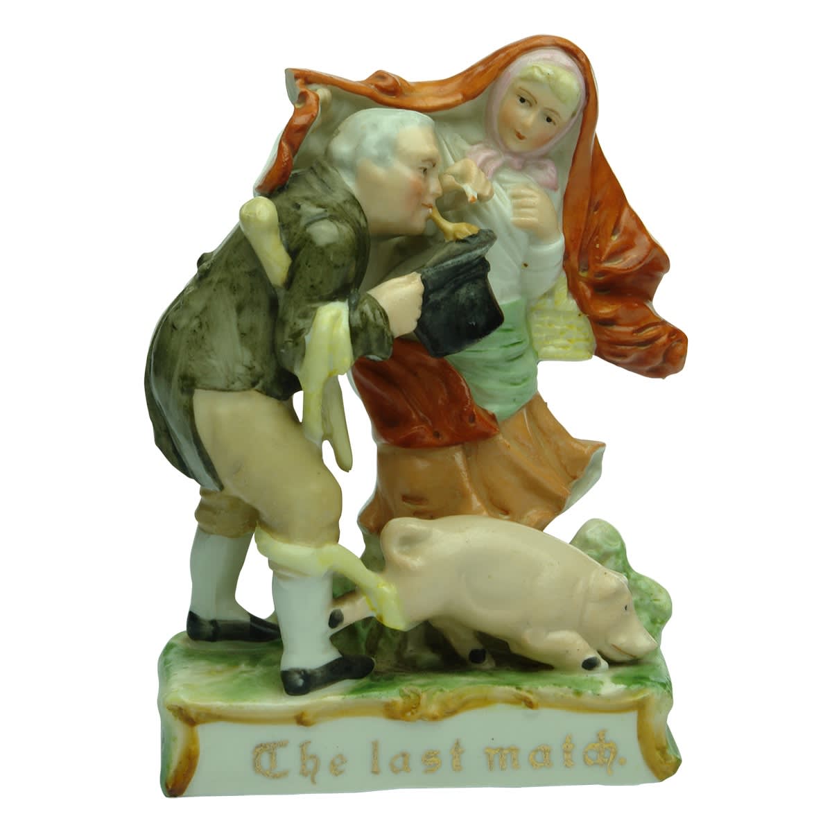 Pottery. Pig Fairing: "The Last Match."