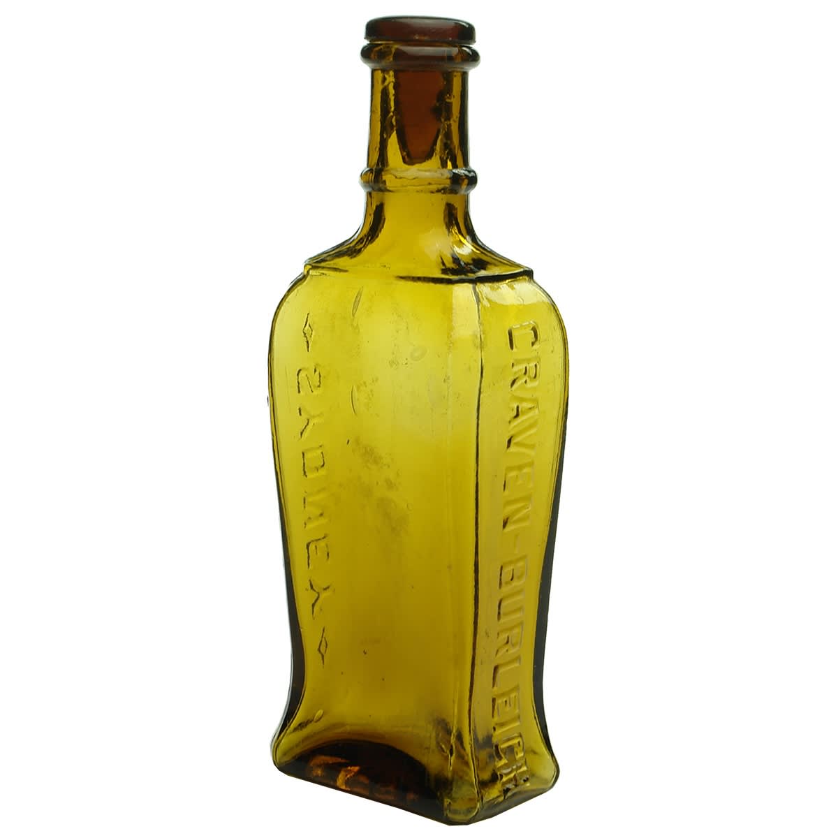Hair Restorer.  Craven-Burleigh, Sydney.  Amber.  6 oz. (New South Wales)