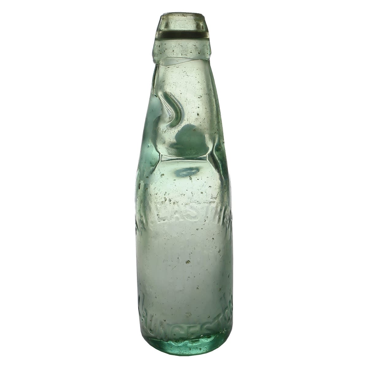 Codd. A. J. Easther, Launceston. Codd's Patent 4. One Way Pour. Aqua. 5 oz. (Tasmania)