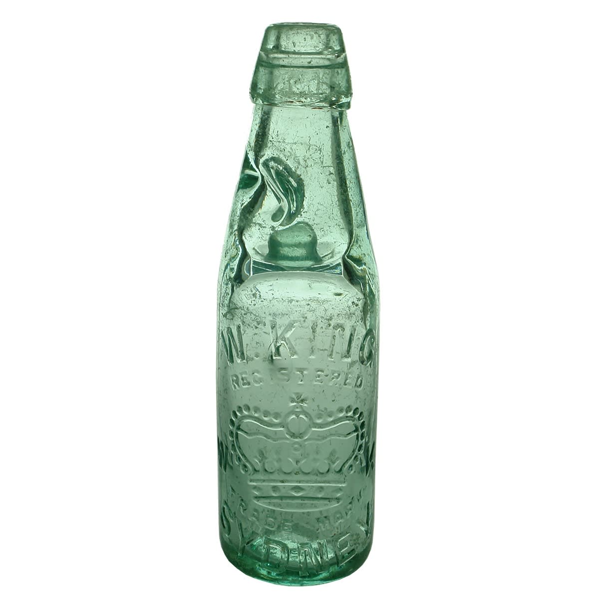 Codd. W. King, Sydney. Crown. Cannington Shaw made variety. 6 oz. (New South Wales)