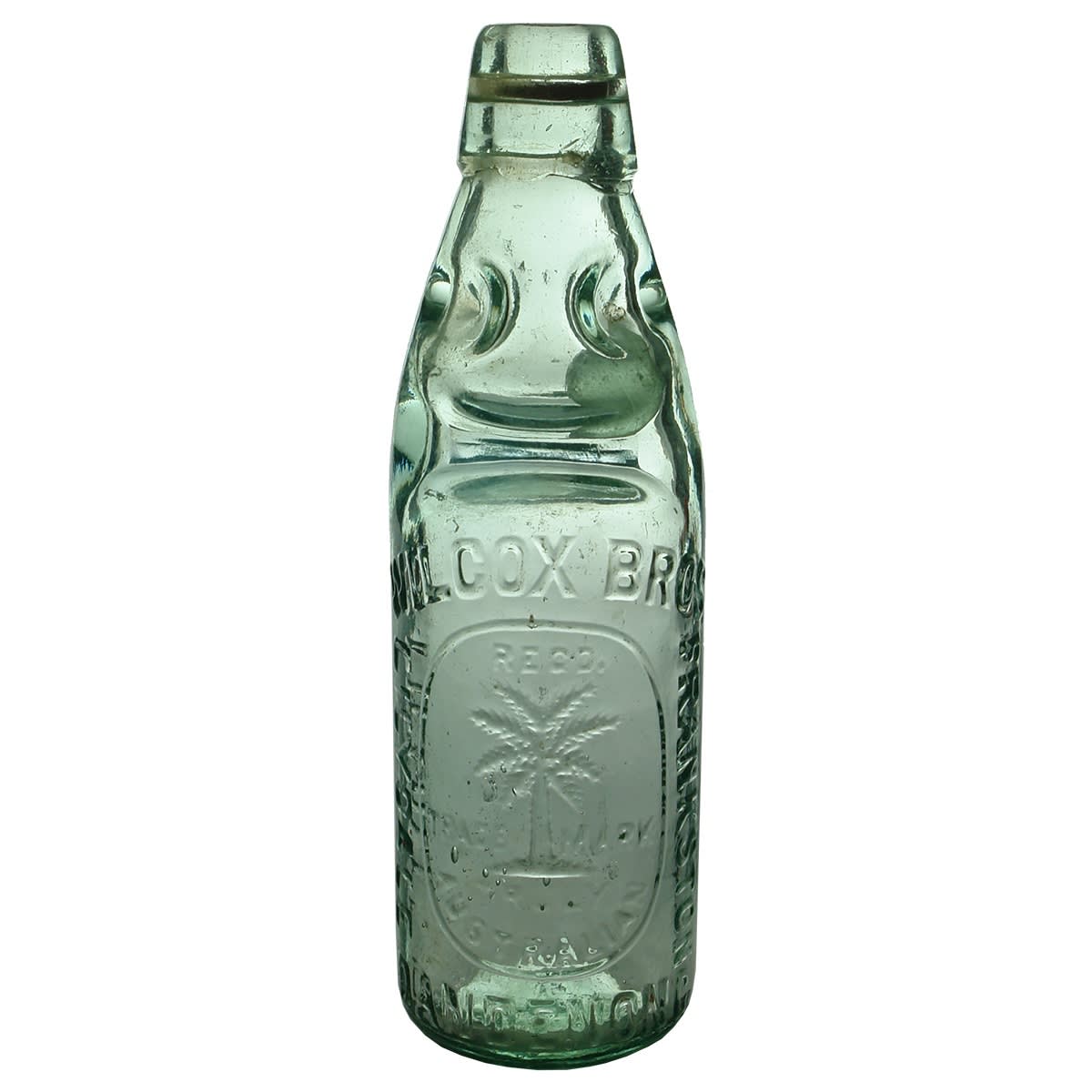 Codd. Wilcox Bros, Lilydale, Frankston & Dandenong. Applied Top. Dobson. Aqua. 6 oz. (Victoria)