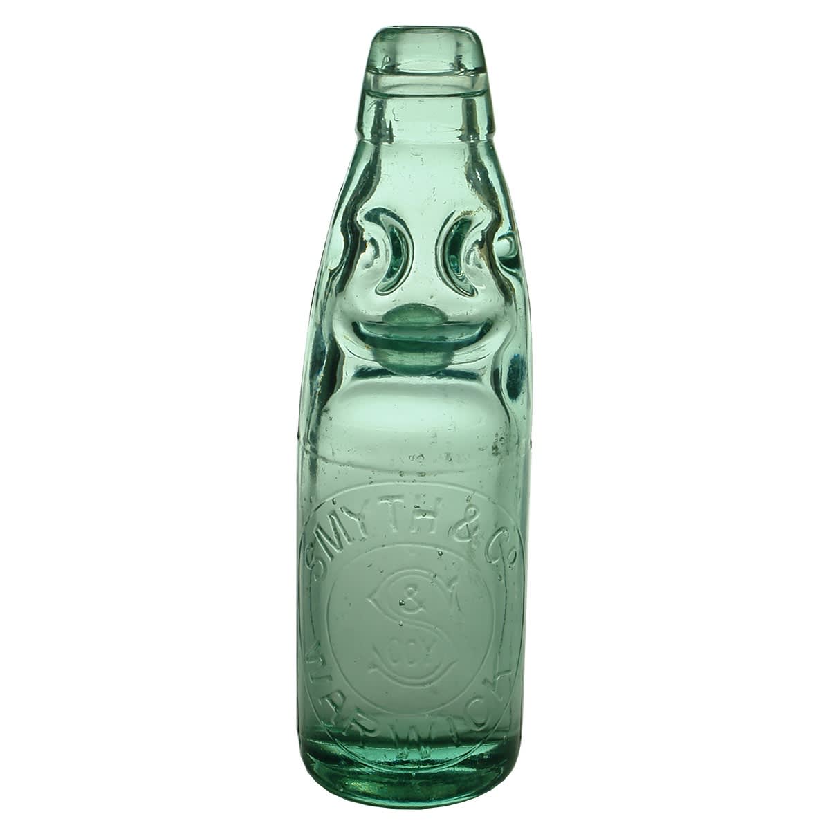 Codd. Smyth & Co., Warwick. S & Co Monogram. Aqua. 6 oz. (Queensland)