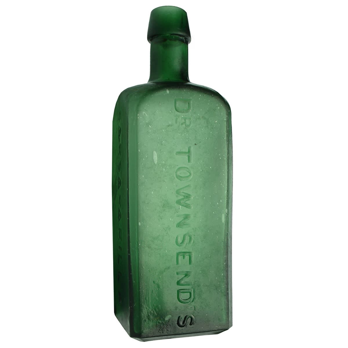 Sarsaparilla. Dr Townsend's. Dark Green. 26 oz.