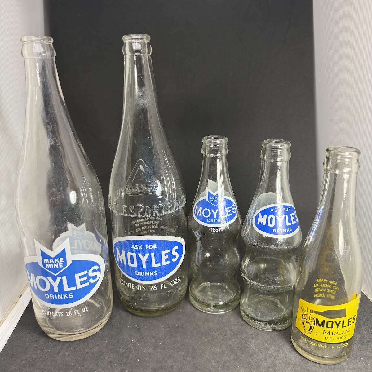 5 Moyles Port Pirie Ceramic Label Aerated Waters. Northern Bottling Co. Tip Top. Mixer Drinks. All different variations. (South Australia)
