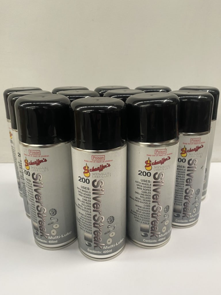 12 CANS SILVER STREAK LUBRICANT — NZ auction result
